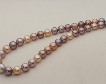 Fashion wonderland Rare Pink and Purple Colorful Nuclear Baroque Pearl 15-25mm Multiple Beads Choker Necklace
