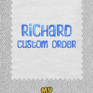 Diseño de bordado a máquina personalizado / Archivo digital personalizado / Descarga instantánea de su idea / Todos los formatos / Todos los tamaños de bastidor / Hecho para usted