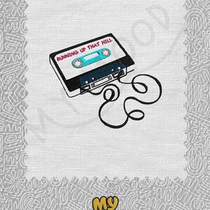 Cassette Digital Machine Embroidery Design Pattern Instant Download 13 formats Size 4x4