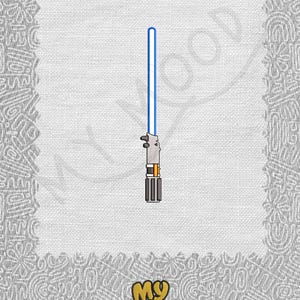 Machine Embroidery Design | Light Sword | Sci Fi Battle | Personalize Gifts | Digital Pattern 4x4 5x7 Hoops | 13 Formats | Instant Download