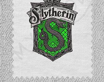 Machine Embroidery Design Snake School Badge | College House Patch Inspired | 4x4 Hoop | 13 Digital Formats | Instant Download File