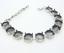 Empty cup chain bracelet for SWAROVSKI® ELEMENTS 1122 12mm Etsy