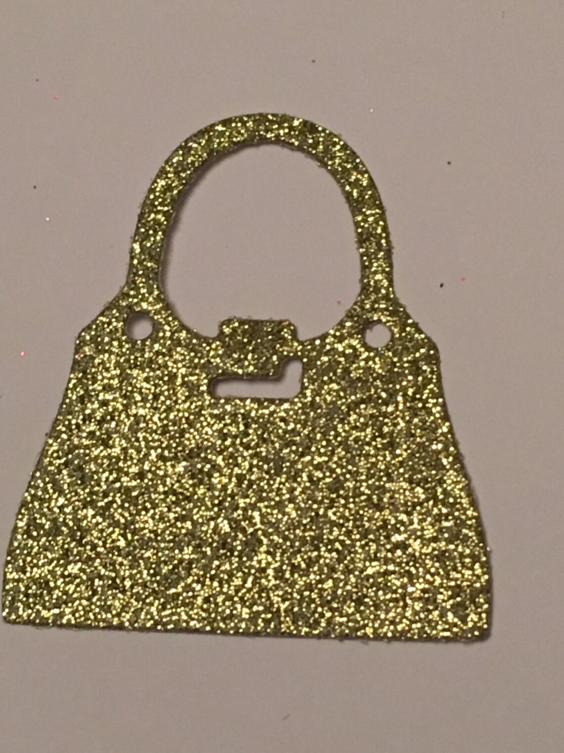 12 die cut handbags gold glitter Etsy.de