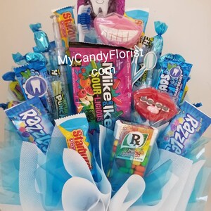 Toothpaste Case Candy Dental Candy Bouquet - Dentist, Hygienist, Staff Gift Basket - Etsy