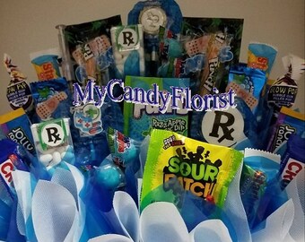 PHARMACIST Candy Bouquet - Great Gift for Pharmacist Tech, Grad or a Pharmacy Staff Thank You! Features a Syringe Ink Pen & Lots of RX Candy