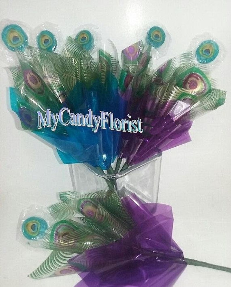 Peacock Party Favors Peacock Wedding Favors Peacock Candy Etsy