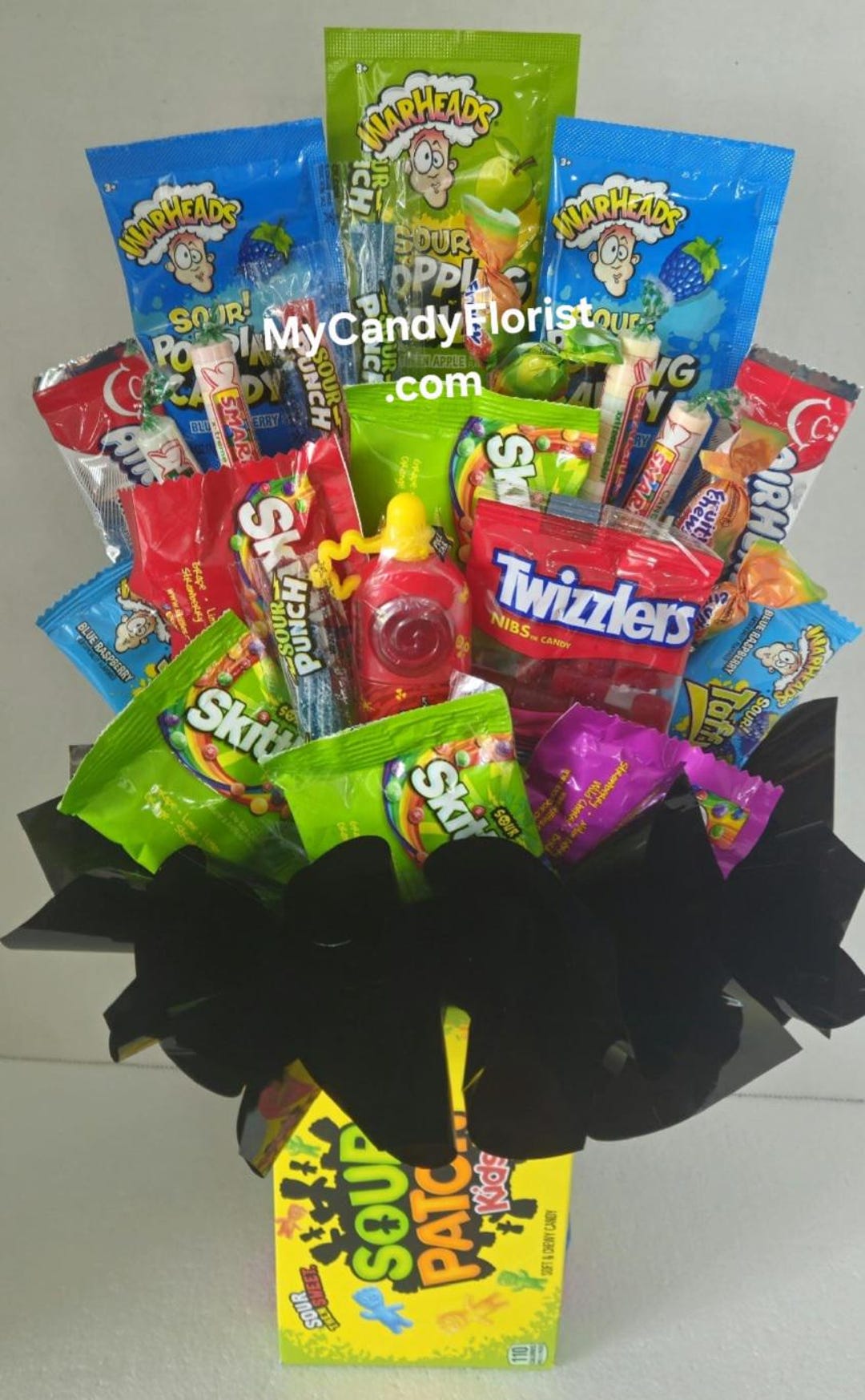 SOUR All Candy Bouquet W/ Candy Base, Speedy Recovery, Get Well ...