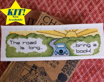 Cross Stitch Kit - Long Road Bookmark Kit - perfect as a gift Christmas or Birthday