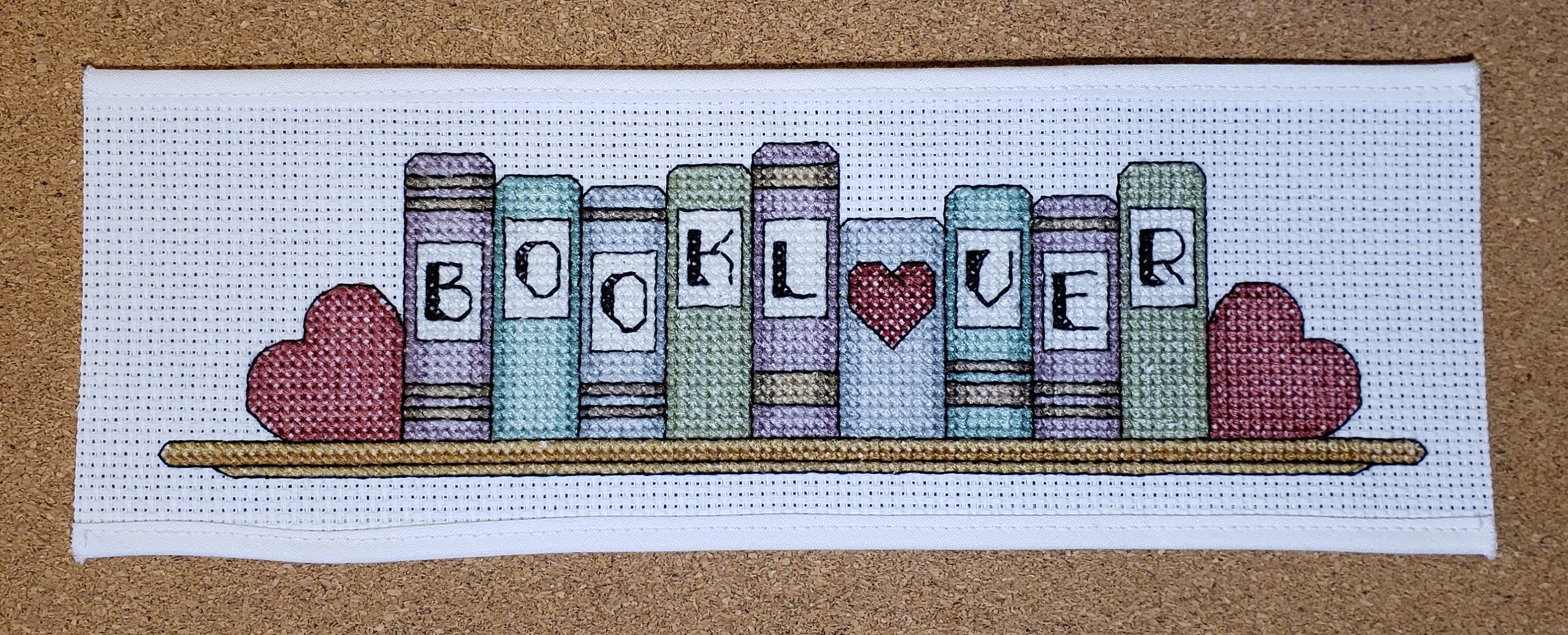 Counted Cross Stitch Kit / Book Lover Bookmark / gift for Etsy