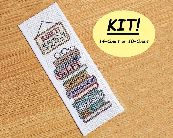 Patrón Marcapáginas Punto De Cruz Pluma Azul, Diseño De Bordado