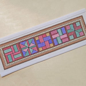Mocha QB6 - Cross Stitch Pattern - Quilt Blocks digital printable PDF pattern