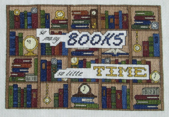 So many books, So little time Cross Stitch Pattern
