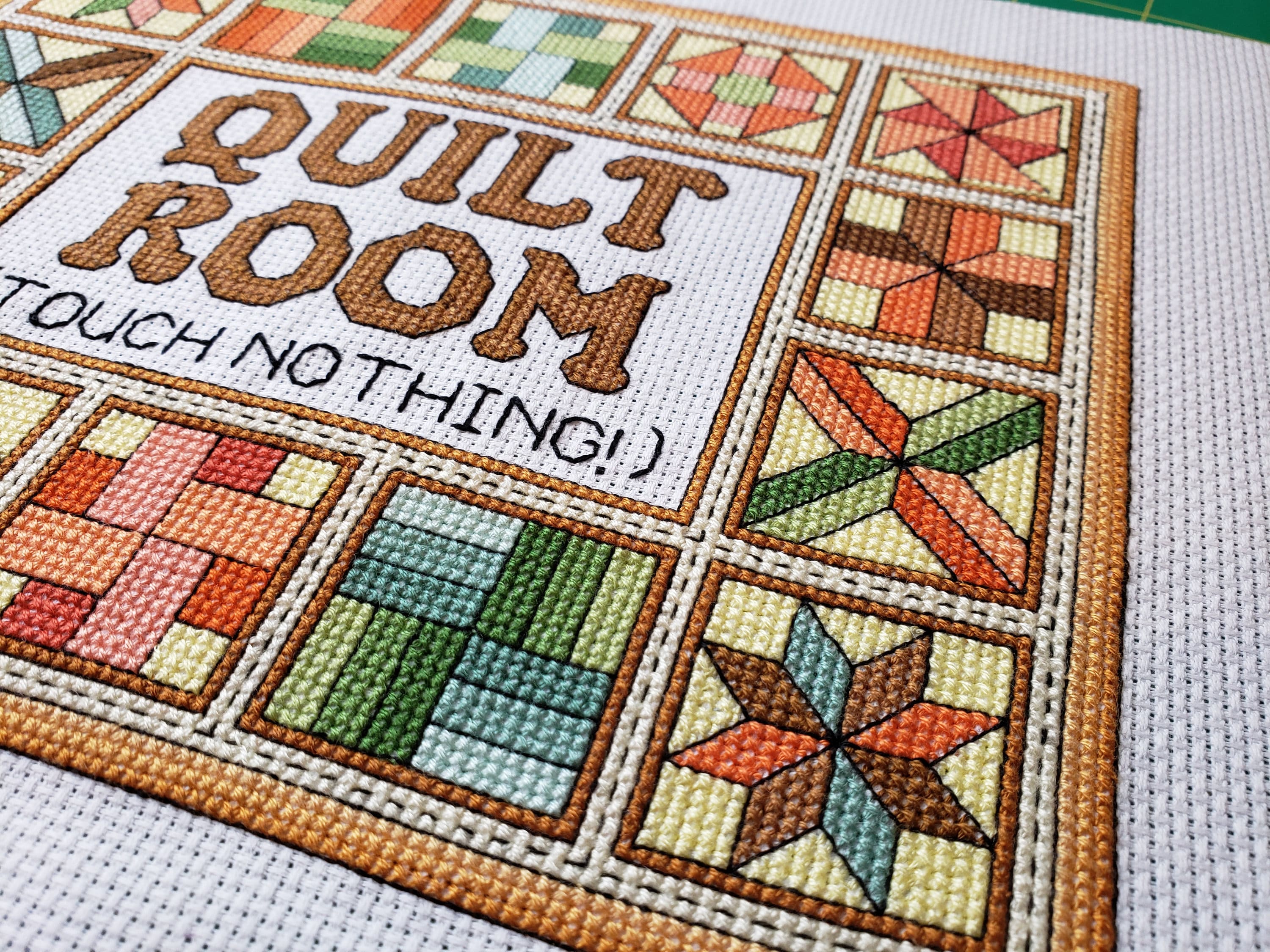 Cross Stitch Pattern Quilt Room for Crafter Quilter Cross Etsy