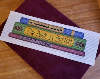 The Book Is Better Cross Stitch Pattern Digital Chart