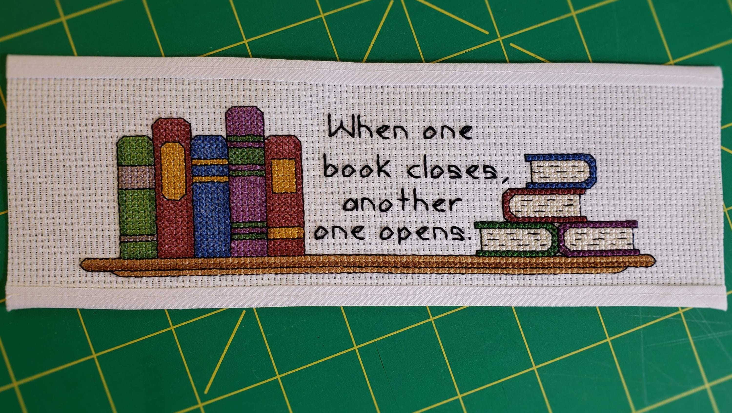 Cross Stitch Pattern - Another Book Opens Bookmark - Pdf Pattern for ...