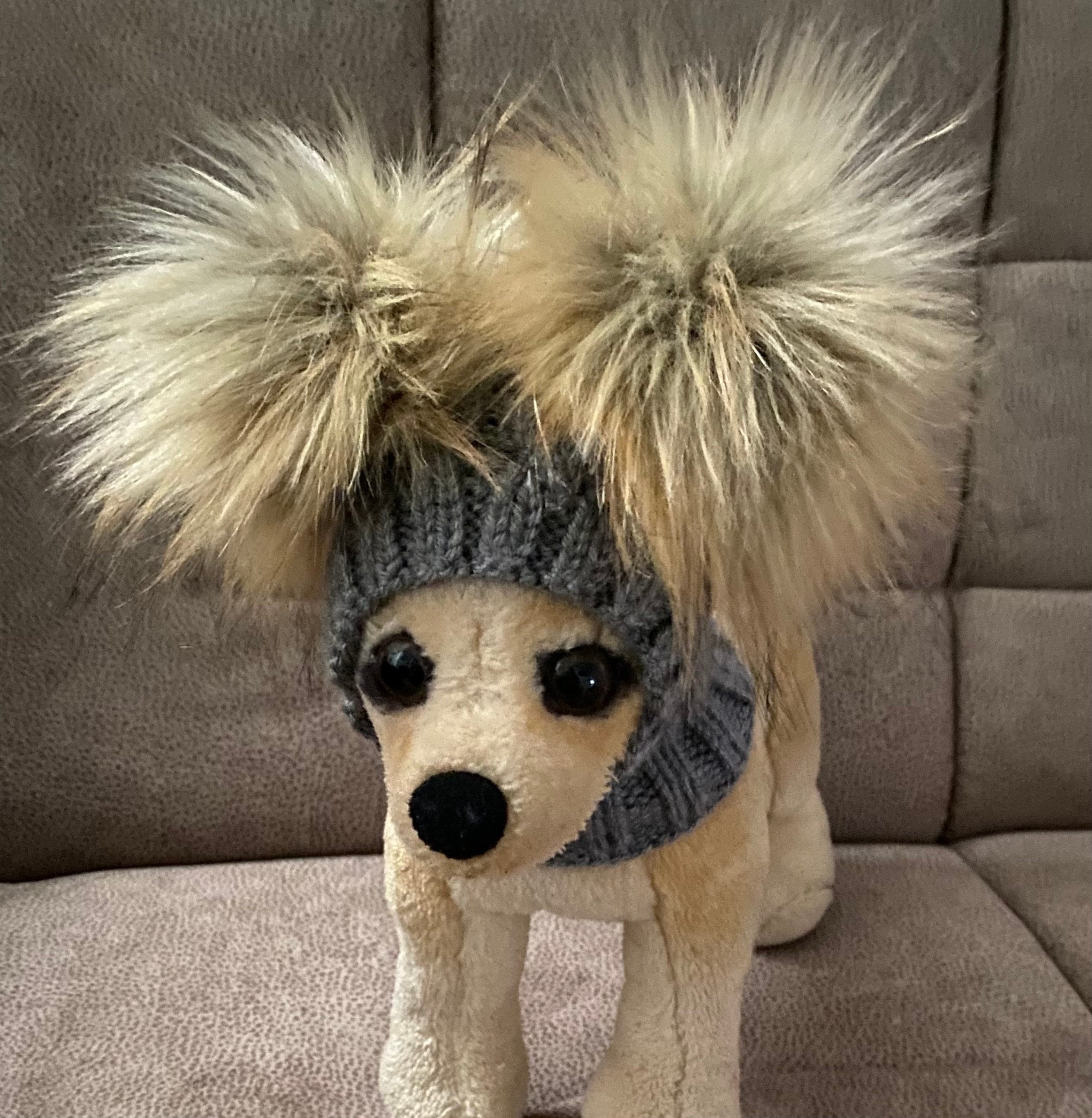 Fur Hat Pom Poms Vintage - Etsy