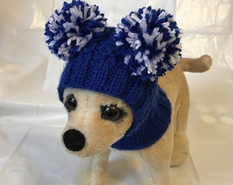 Pet Clothes Apparel Winter Snow Hat Pullover Hoodie Christmas Hat  for Small Dog Hand Knitted Nice Gift