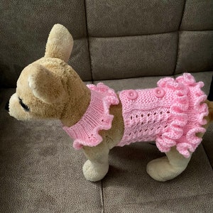 Haustier-Kleidung Bekleidung Outfit Phantasie Ärmelloses Kleid Weste für Kleine Hunde Handstricken