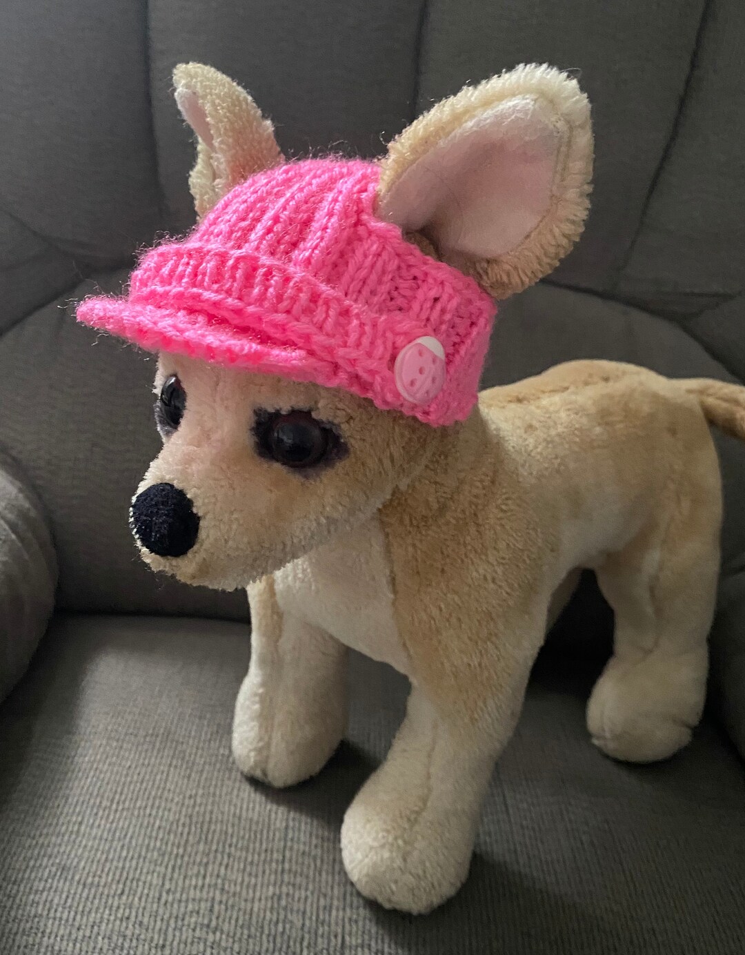 Pet Clothes Knit Billhat for Small Dog Hand Knit Visor Hat - Etsy