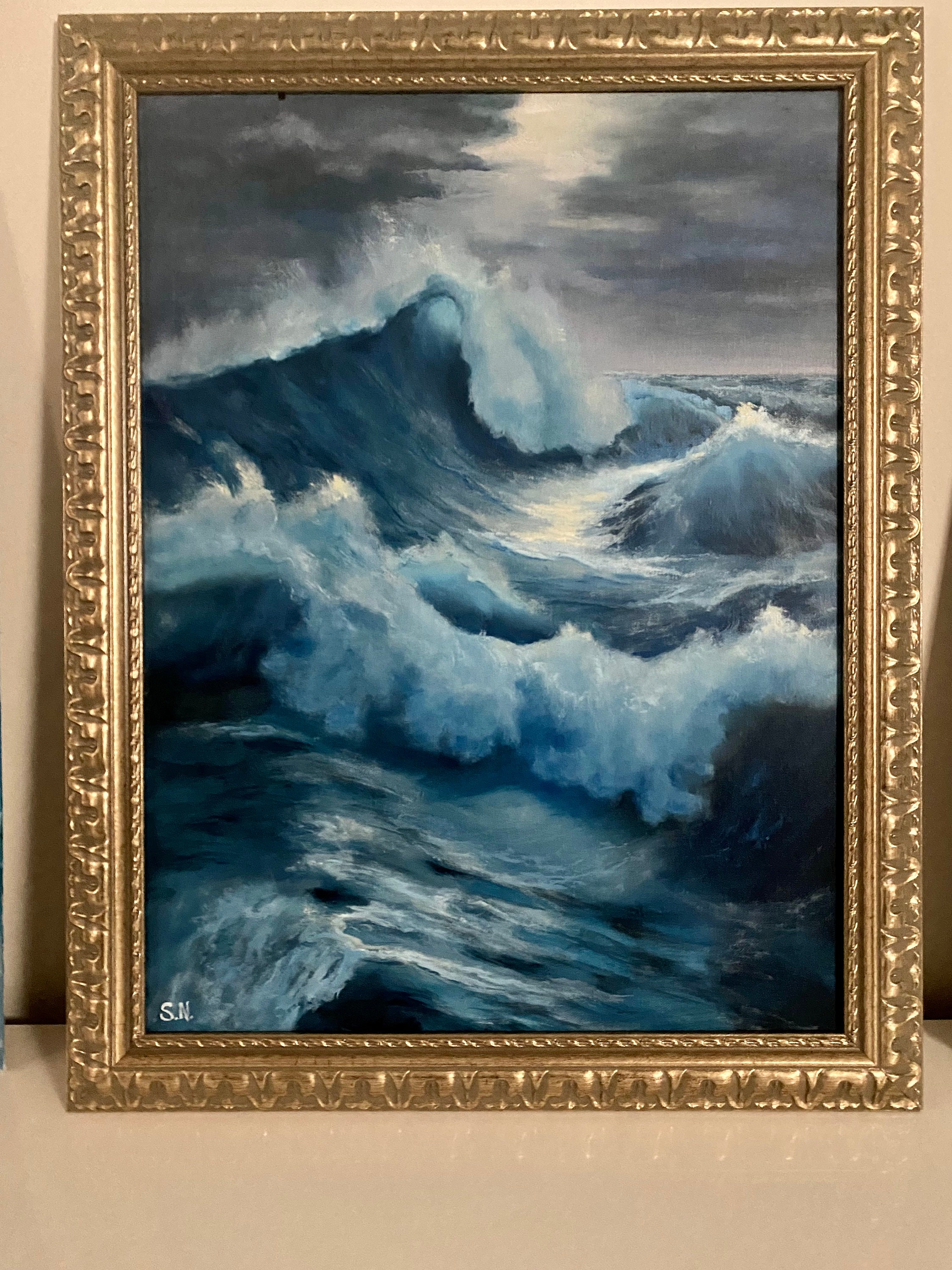 【S12号】good blue(portrait_s) oil painting S12号】good blue(portrait_s) oil painting S12号】good blue