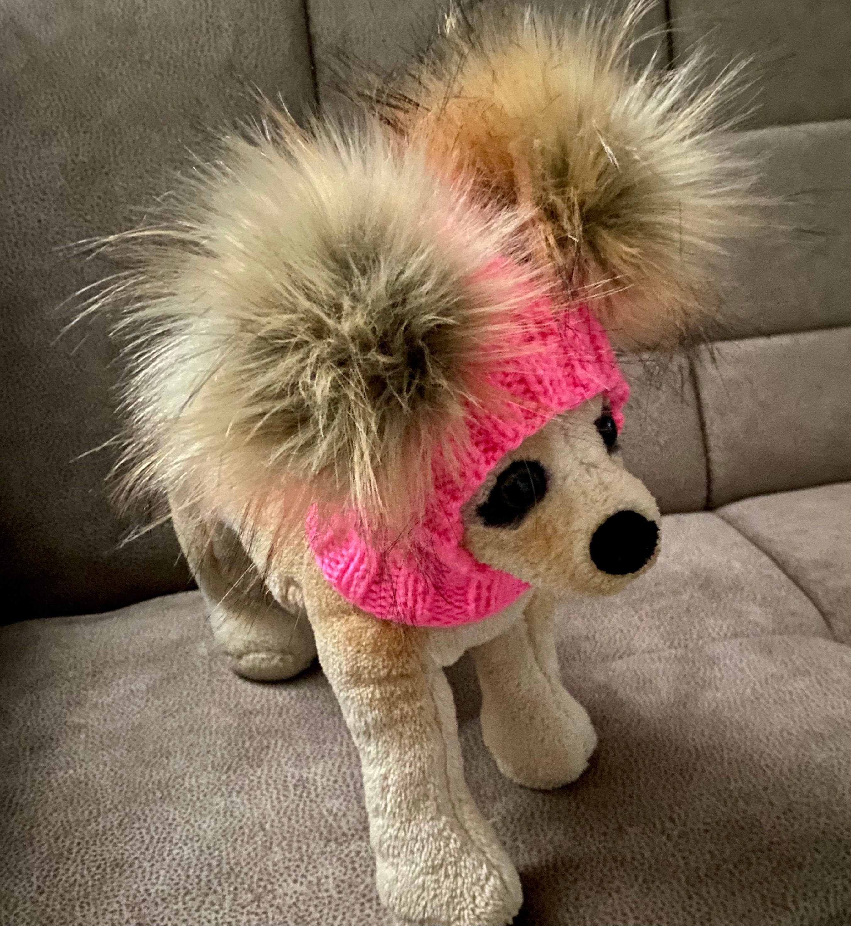 Süßes Weihnachts-Outfit Für Hunde – Verstellbare Strickmütze & Schal Mit Pompons, Für Kleine Bis Große Hunde