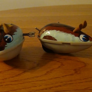 Vintage Wind up tin toy mice