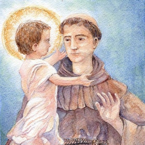 Saint Anthony -notecard