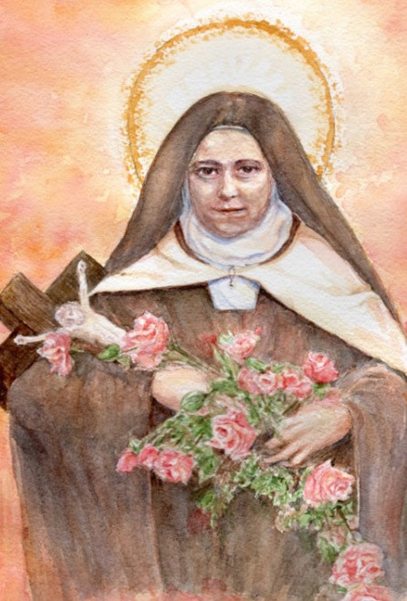 St. Therese Little Flower Etsy