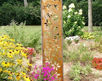 Clematis and Hummingbird Garden Panel