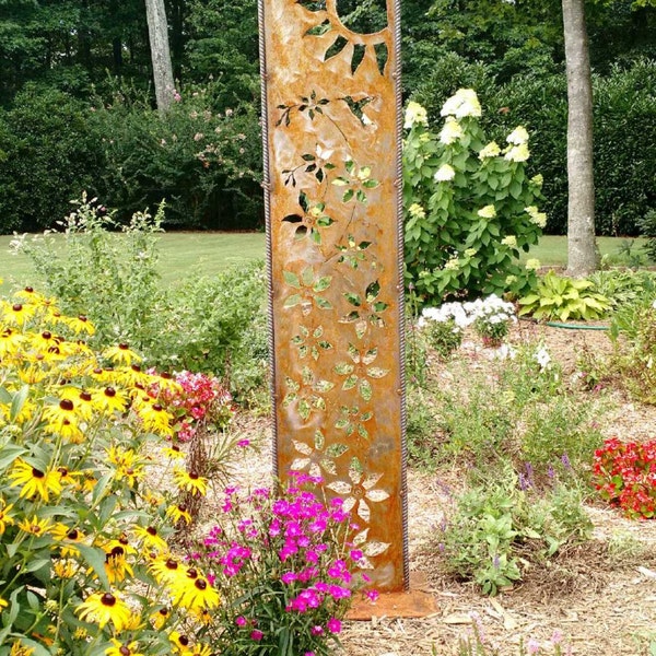 Clematis and Hummingbird Garden Panel