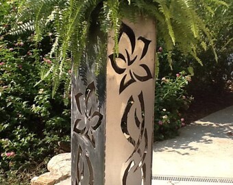 Hibiscus Vertical Fire Pit