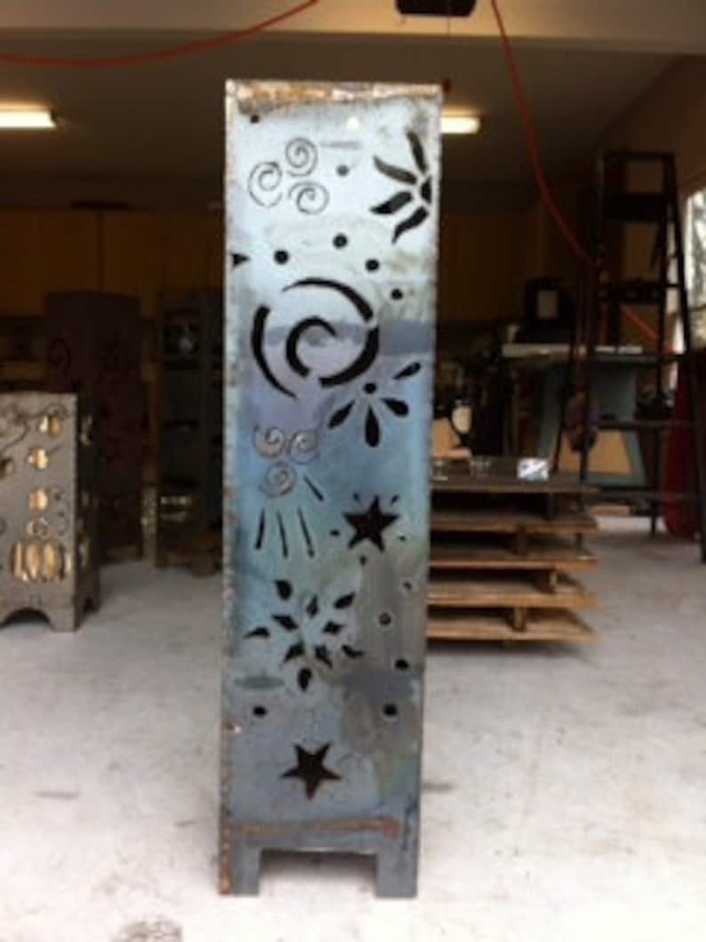 Stars and Moons Vertical Fire Pit Etsy