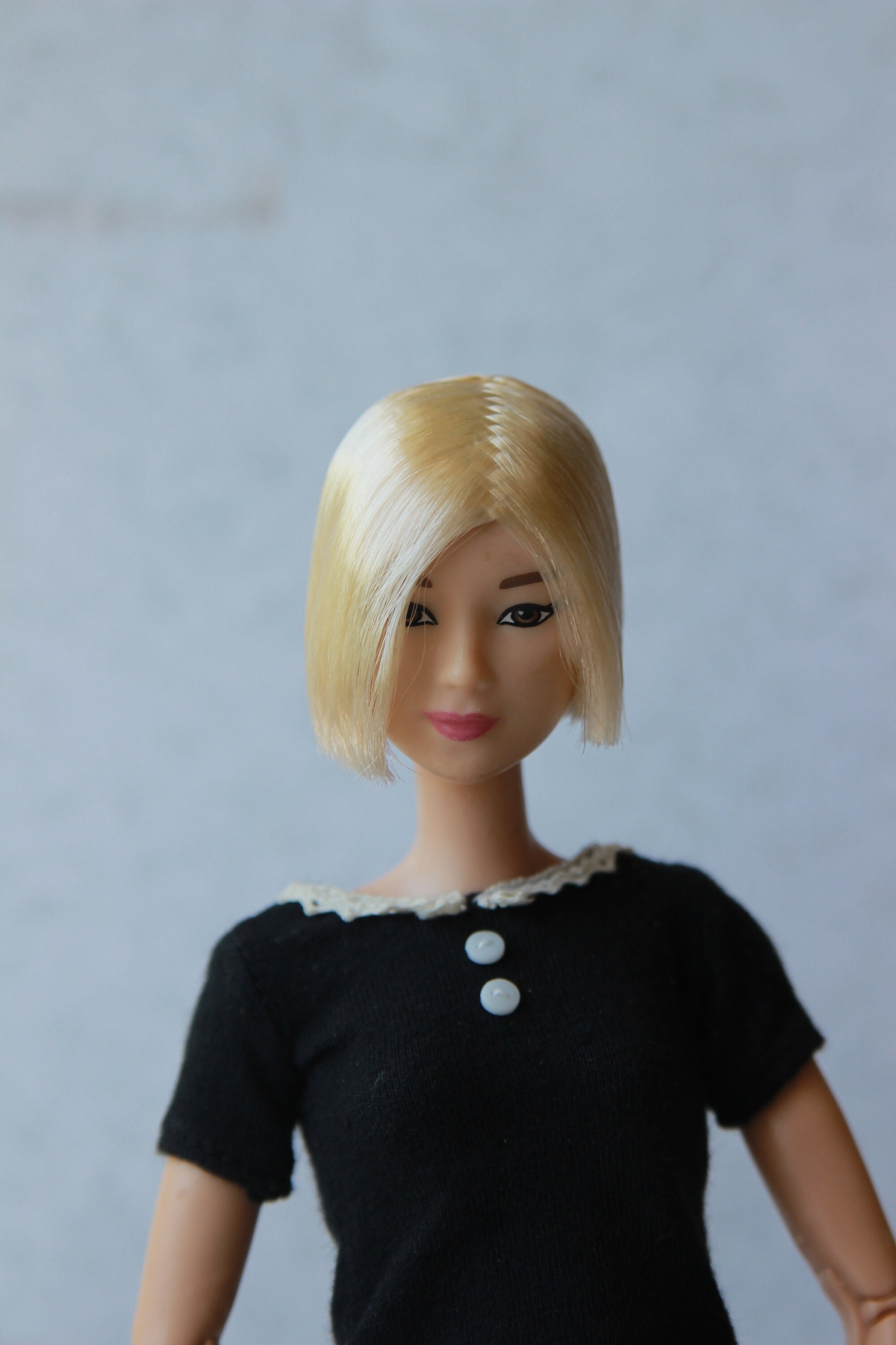 Blond Short Wig For Barbie Doll 4 Inch Etsy