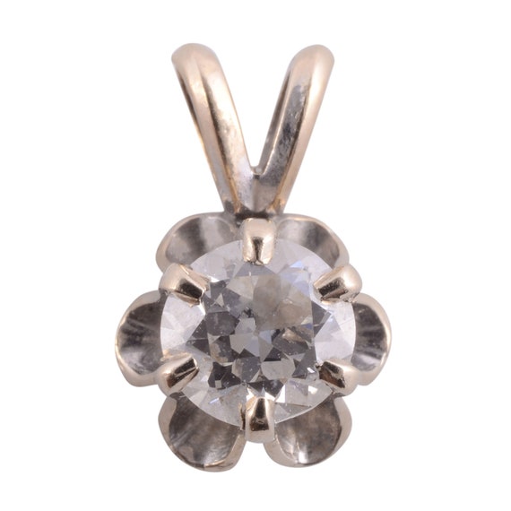 Solitaire Diamond Pendant - image 1