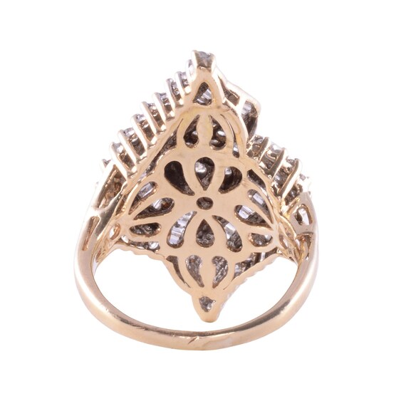 2.64 CTW Diamond Cluster Ring - image 3