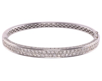 18 Karat White Gold Diamond Bracelet with 132 Diamonds