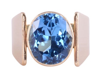 London Blue Topaz Ring - Size 9.5