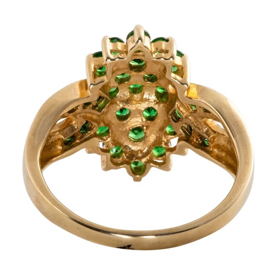 Tsavorite Garnet Cluster Ring - image 3