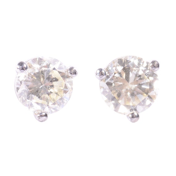 VVS2 Diamond Stud Earrings Etsy