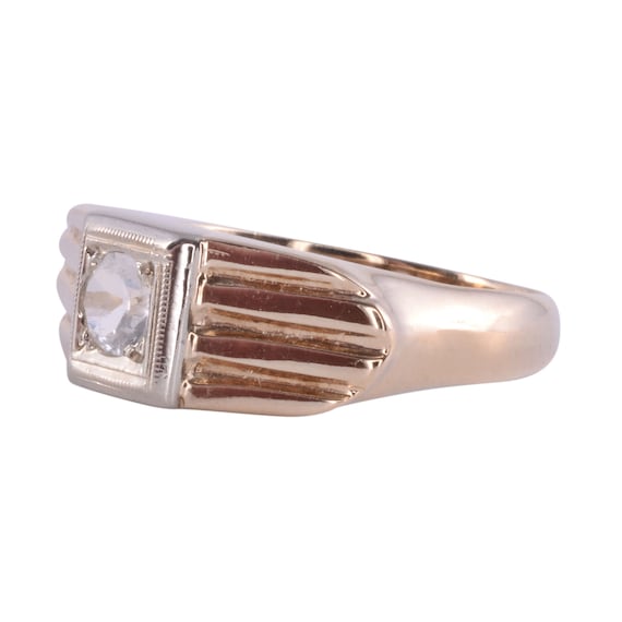 Vintage 1940's White Sapphire Ring - Size 7.25 - image 2