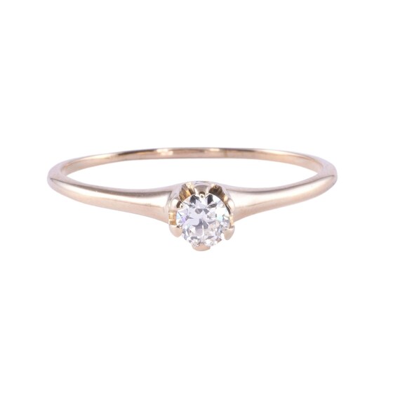 Antique VS1 Diamond Solitaire Ring - image 1