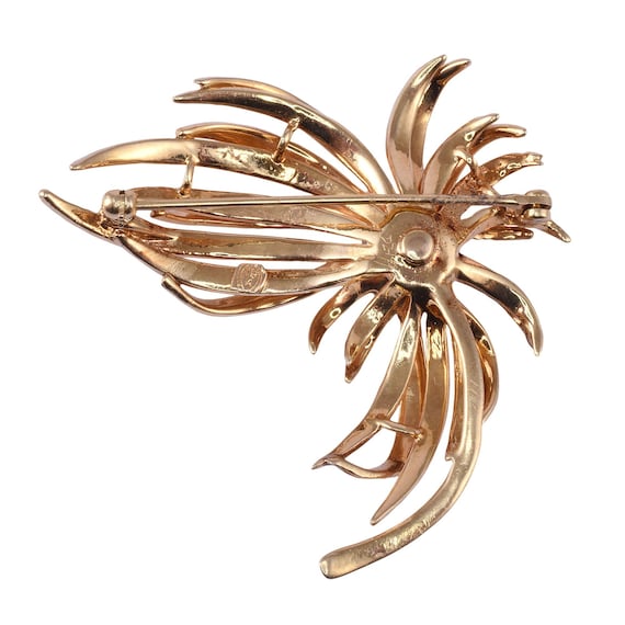 Diamond 18K Spray Brooch - image 2