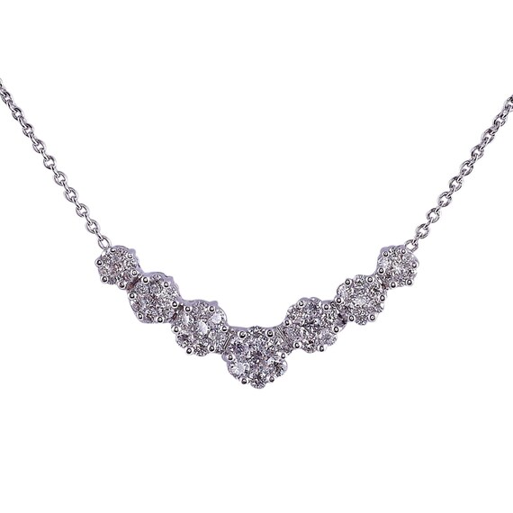 Diamond 14KW Stationary Pendant Necklace