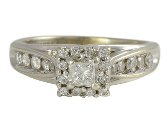 0.85 Carat Total Weight Diamond Ring