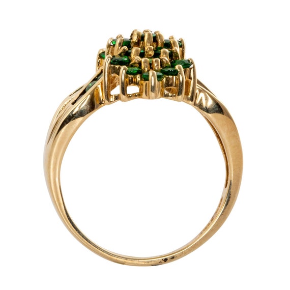 Tsavorite Garnet Cluster Ring - image 4