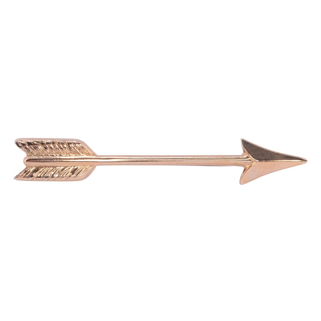 String Pin Arrow 14K Gold Arrow Pin - Etsy