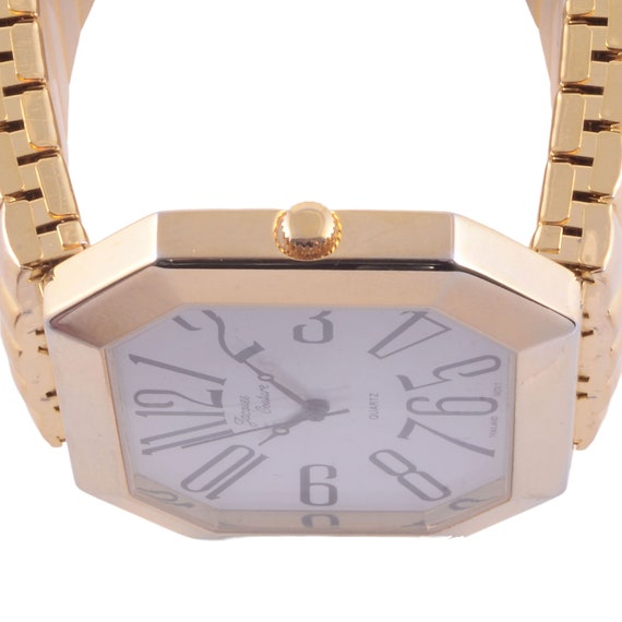 Jacques Couture Gold Plate Oversize Mens Wrist Wa… - image 3