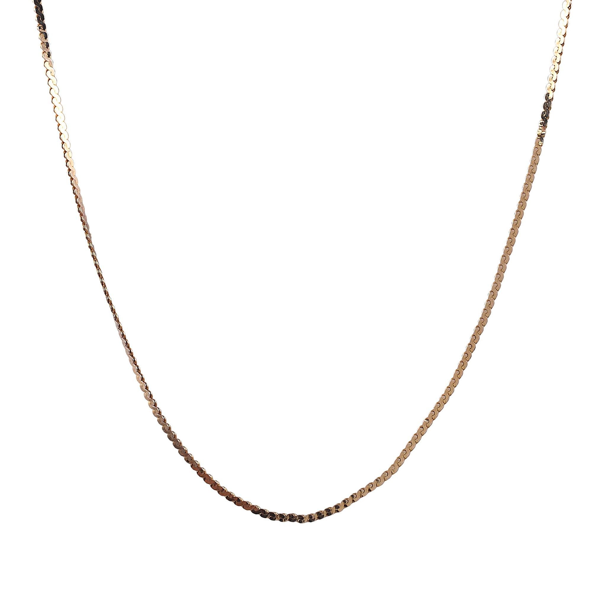 Flat Snake Chain Necklace - Etsy