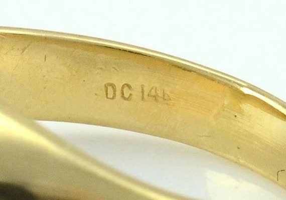 0.85 CTW Diamond Cluster Yellow Gold Ring - image 4