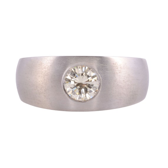Flush Set Diamond Ring - Size 8.25 - image 1